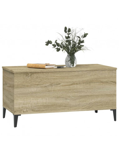 Tavolino Salotto Rovere Sonoma 90x44,5x45 cm Legno Multistrato