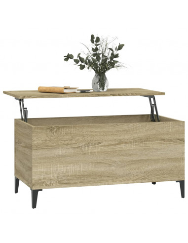 Tavolino Salotto Rovere Sonoma 90x44,5x45 cm Legno Multistrato