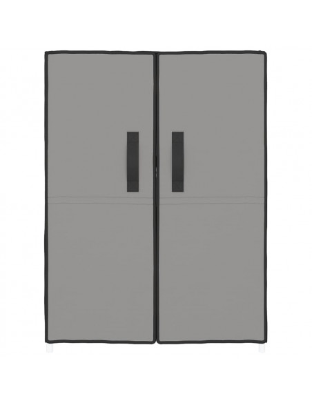 Scarpiera Grigia 60x28x90 cm Tessuto