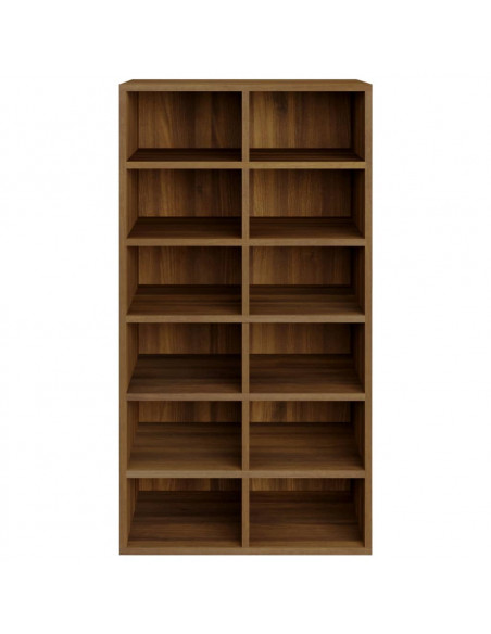 Scarpiera Rovere Marrone 54x34x100,5 cm in Legno Multistrato