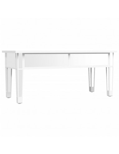 Tavolino Salotto a Specchio 106x45x45cm Legno Multistrato Vetro