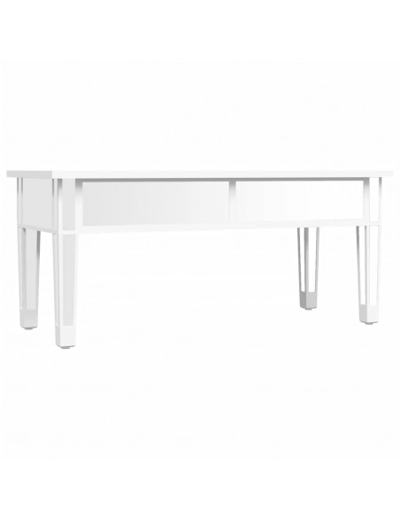 Tavolino Salotto a Specchio 106x45x45cm Legno Multistrato Vetro