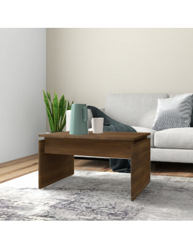 Tavolino da Salotto Rovere Marrone 68x50x38 cm in Multistrato