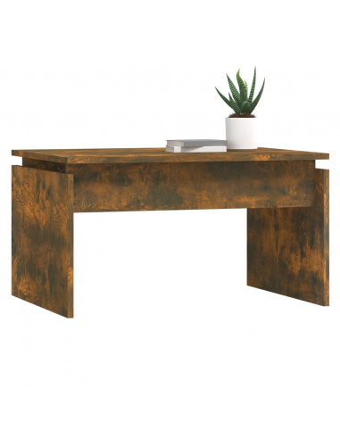 Tavolino da Salotto Rovere Fumo 68x50x38 cm Legno Multistrato