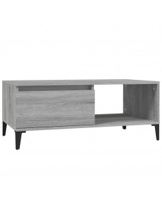 Tavolino Salotto Grigio Sonoma 90x50x36,5 cm Legno Multistrato 2