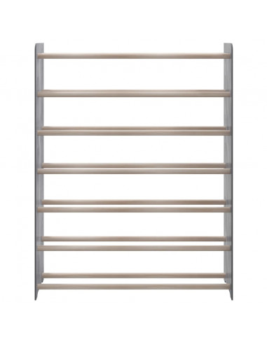 Scarpiera Grigia 90x24x117 cm in Legno Multistrato