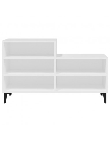 Scarpiera Bianca 102x36x60 cm in Legno Multistrato