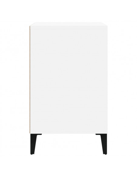 Scarpiera Bianco Lucido 102x36x60 cm in Legno Multistrato