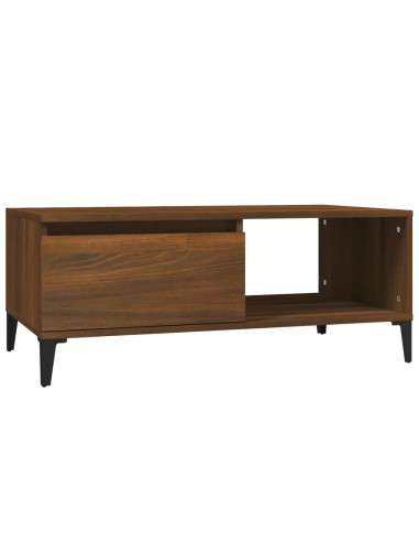 Tavolino da Salotto Rovere Marrone 90x50x36,5 cm in Multistrato