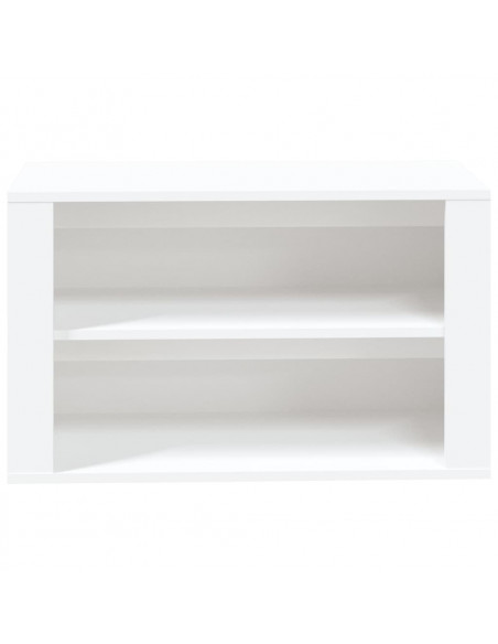 Scarpiera Bianca 75x35x45 cm in Legno Multistrato
