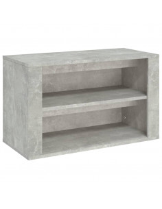 Scarpiera Grigio Cemento 75x35x45 cm in Legno Multistrato 2