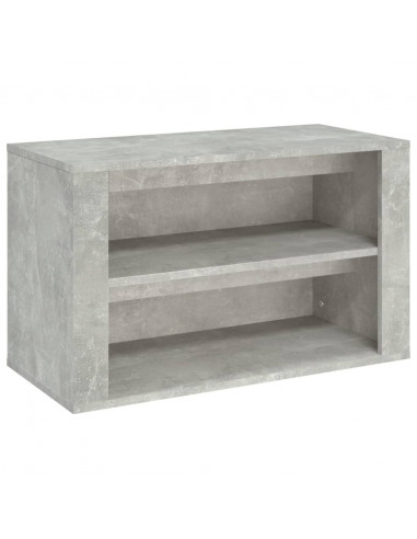 Scarpiera Grigio Cemento 75x35x45 cm in Legno Multistrato