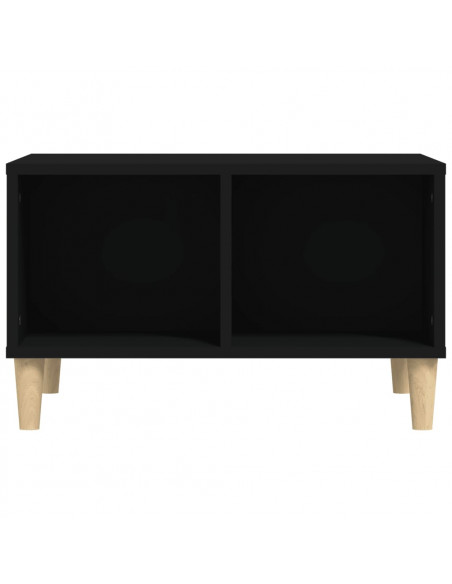 Tavolino da Salotto Nero 60x50x36,5 cm in Legno Multistrato