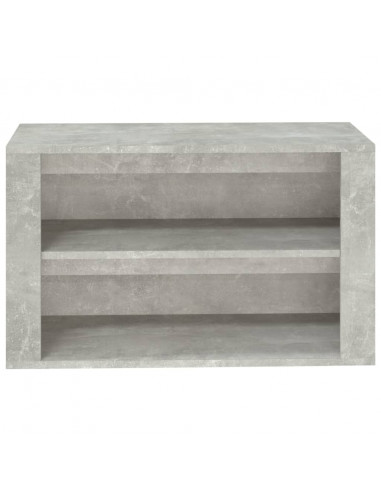 Scarpiera Grigio Cemento 75x35x45 cm in Legno Multistrato