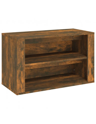 Scarpiera Rovere Fumo 75x35x45 cm in Legno Multistrato