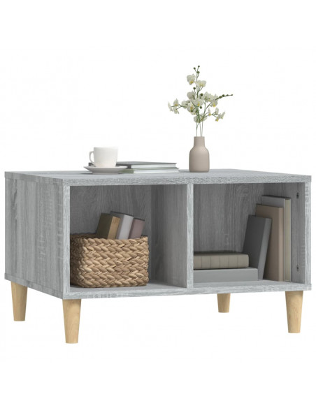 Tavolino da Salotto grigio sonoma 60x50x36,5 cm in Multistrato