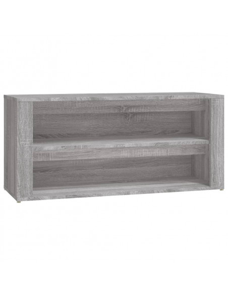 Scarpiera Grigio Sonoma 100x35x45 cm in Legno Multistrato