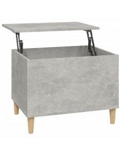 Tavolino Salotto Grigio Cemento 60x44,5x45 cm Legno Multistrato 2