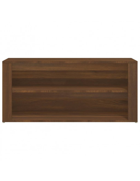 Scarpiera Rovere Marrone 100x35x45 cm in Legno Multistrato