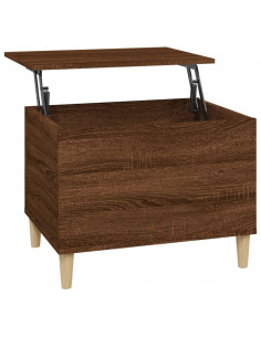 Tavolino Salotto Rovere Marrone 60x44,5x45 cm Legno Multistrato 2