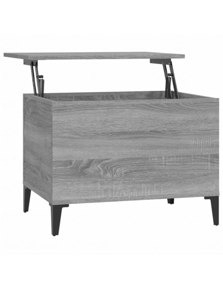 Tavolino Salotto Grigio Sonoma 60x44,5x45 cm Legno Multistrato