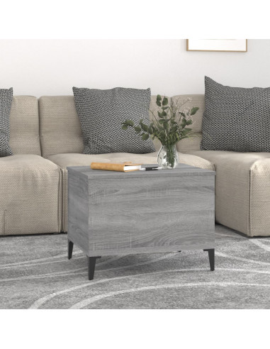 Tavolino Salotto Grigio Sonoma 60x44,5x45 cm Legno Multistrato