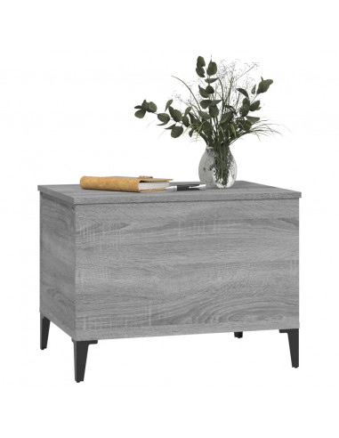 Tavolino Salotto Grigio Sonoma 60x44,5x45 cm Legno Multistrato