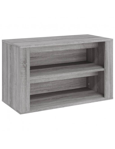 Scarpiera Grigio Sonoma 75x35x45 cm in Legno Multistrato