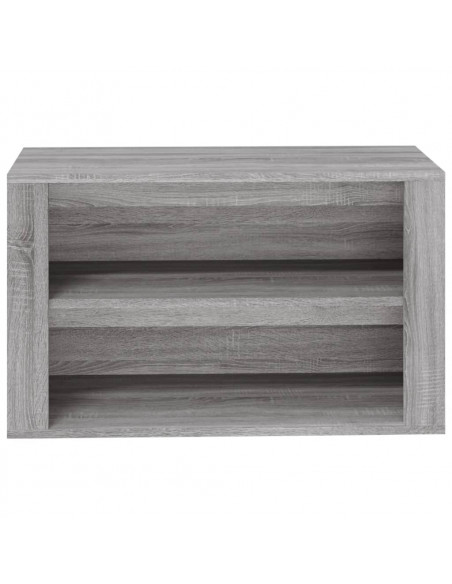 Scarpiera Grigio Sonoma 75x35x45 cm in Legno Multistrato