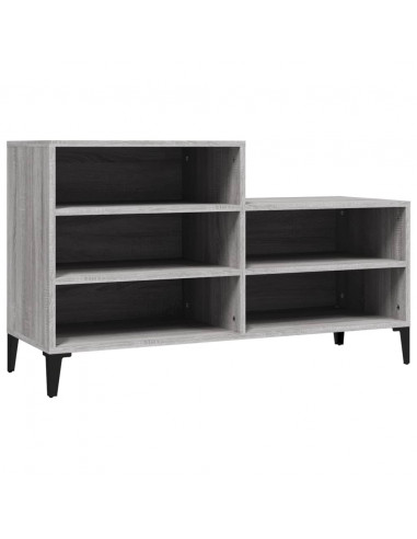 Scarpiera Grigio Sonoma 102x36x60 cm in Legno Multistrato