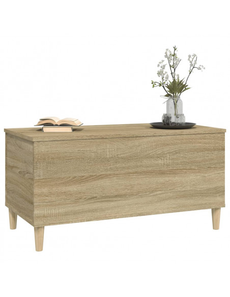 Tavolino Salotto Rovere Sonoma 90x44,5x45 cm Legno Multistrato