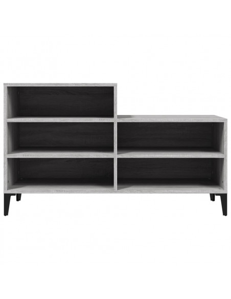 Scarpiera Grigio Sonoma 102x36x60 cm in Legno Multistrato