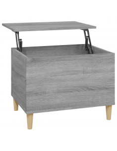 Tavolino Salotto Grigio Sonoma 60x44,5x45 cm Legno Multistrato 2