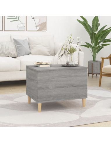 Tavolino Salotto Grigio Sonoma 60x44,5x45 cm Legno Multistrato