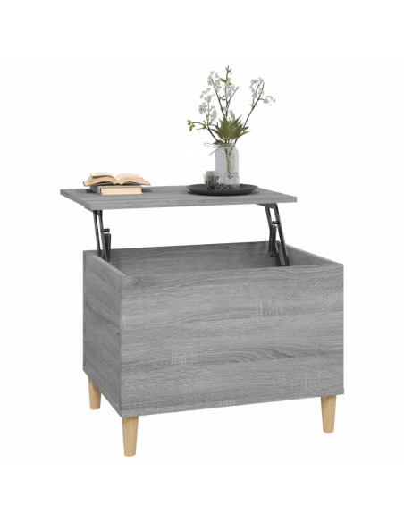 Tavolino Salotto Grigio Sonoma 60x44,5x45 cm Legno Multistrato