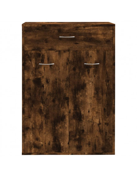 Scarpiera Rovere Fumo 60x35x84 cm in Legno Multistrato