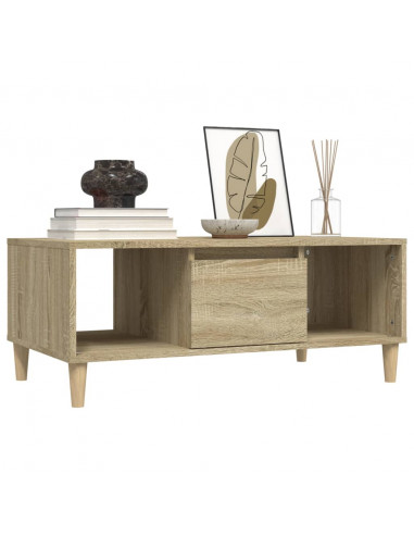Tavolino Salotto Rovere Sonoma 90x50x36,5 cm Legno Multistrato