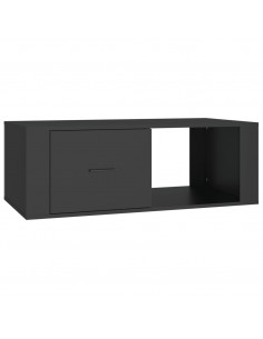 Tavolino da Salotto Nero 100x50,5x35 cm in Legno Multistrato 2