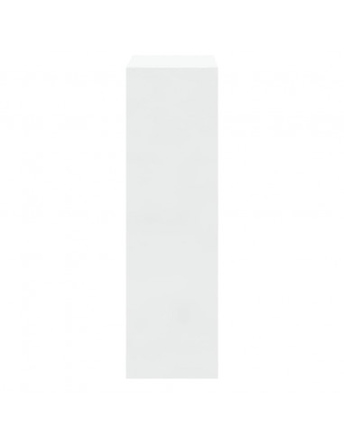 Scarpiera Bianco Lucido 63x24x81 cm in Legno Multistrato