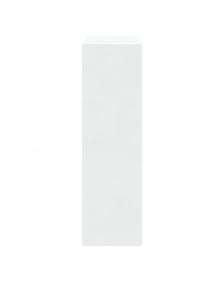Scarpiera Bianco Lucido 63x24x81 cm in Legno Multistrato