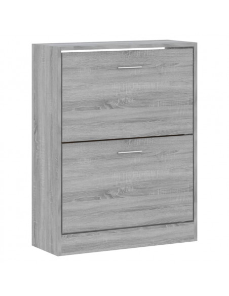 Scarpiera Grigio Sonoma 63x24x81 cm in Legno Multistrato