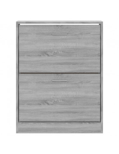 Scarpiera Grigio Sonoma 63x24x81 cm in Legno Multistrato