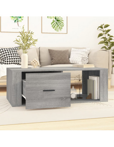 Tavolino Salotto Grigio Sonoma 100x50,5x35 cm Legno Multistrato