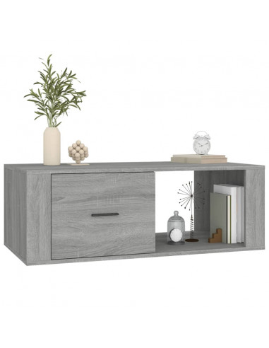 Tavolino Salotto Grigio Sonoma 100x50,5x35 cm Legno Multistrato