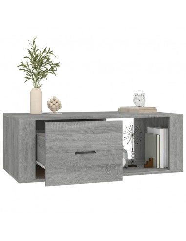 Tavolino Salotto Grigio Sonoma 100x50,5x35 cm Legno Multistrato