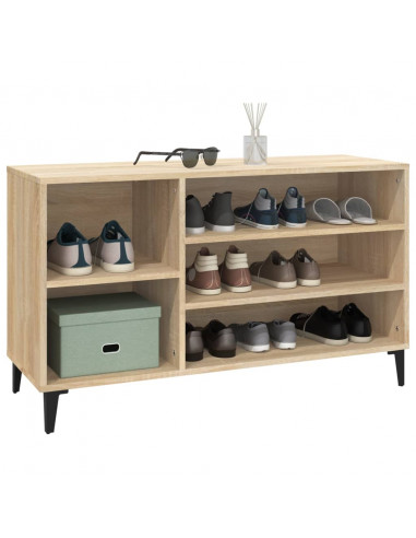 Scarpiera Rovere Sonoma 102x36x60 cm in Legno Multistrato
