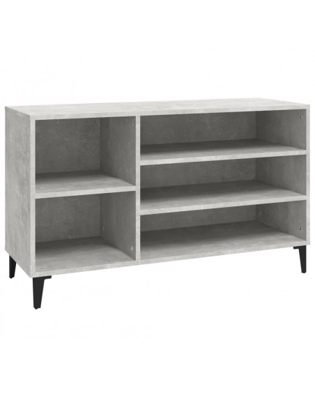 Scarpiera Grigio Cemento 102x36x60 cm in Legno Multistrato