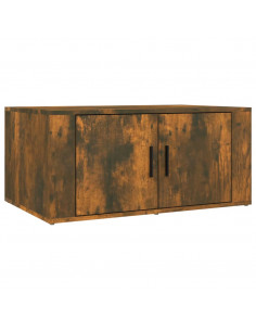 Tavolino da Salotto Rovere Fumo 80x50x36 cm Legno Multistrato 2