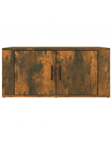 Tavolino da Salotto Rovere Fumo 80x50x36 cm Legno Multistrato