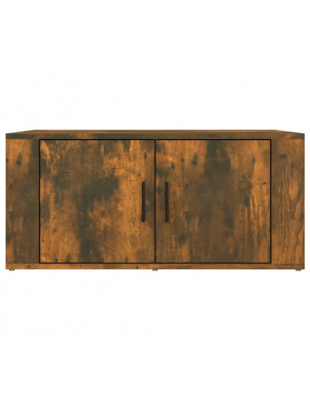 Tavolino da Salotto Rovere Fumo 80x50x36 cm Legno Multistrato
